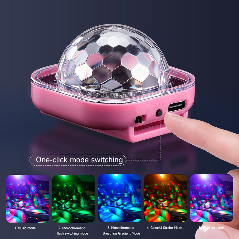 Universal car watch with voice control function, can be used as DJ atmosphere light, portable wristband stage light, creating a multi scene car party atmosphere.