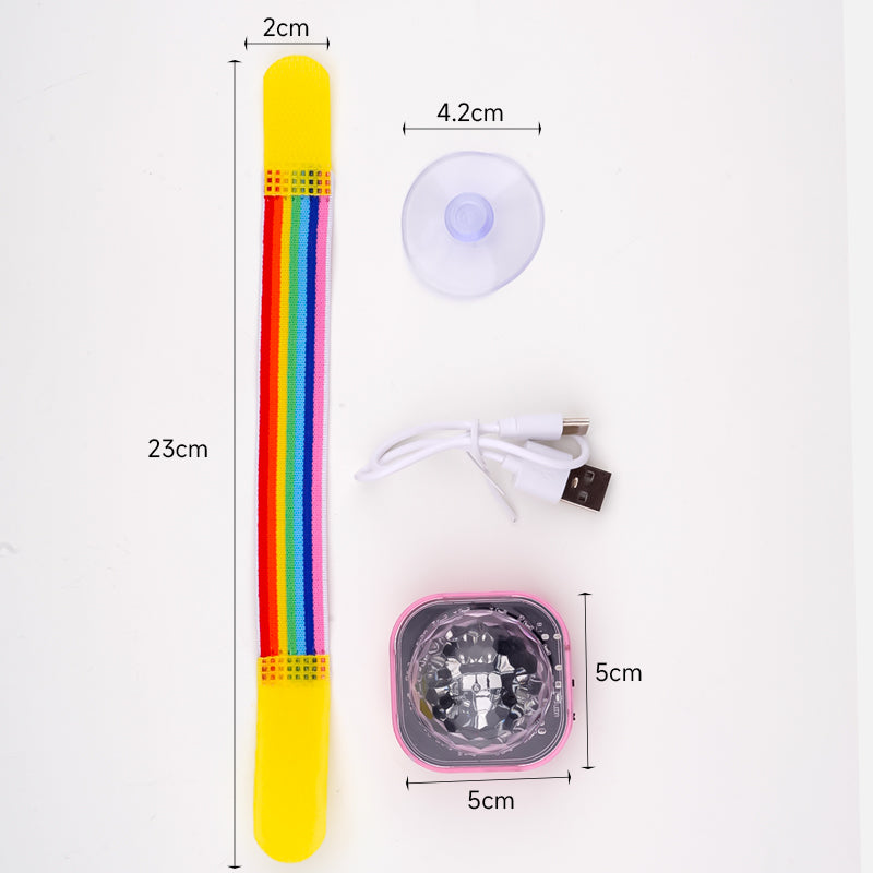 Universal car watch with voice control function, can be used as DJ atmosphere light, portable wristband stage light, creating a multi scene car party atmosphere.