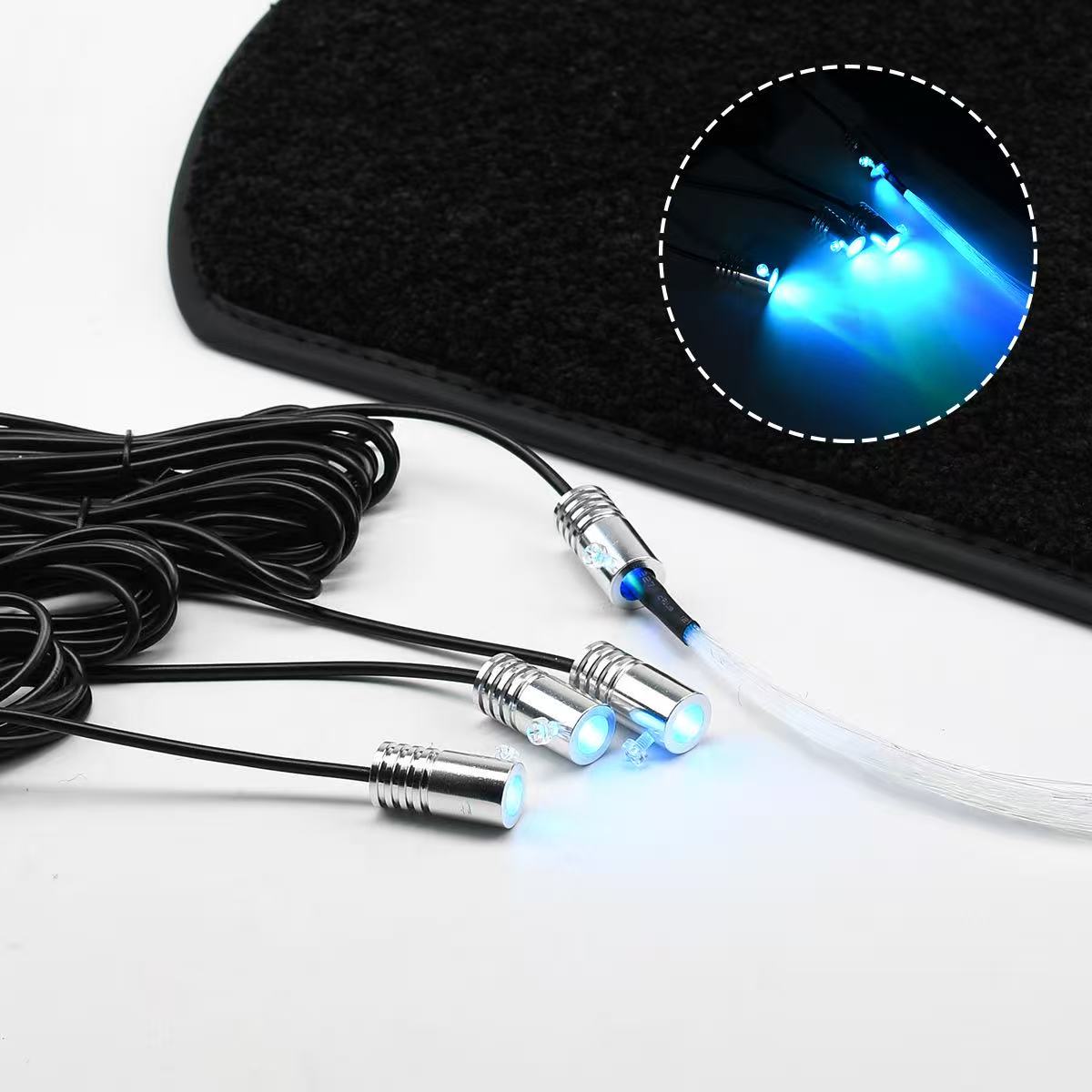 Starlight Floor Mats for Car - Universal Fit, Starlight LED Floor Mats App Control, Waterproof Washable Creates A Romantic Atmosphere for Dates - USB Cable,LED Car Ambient Light，Cool Car Stuff for Women